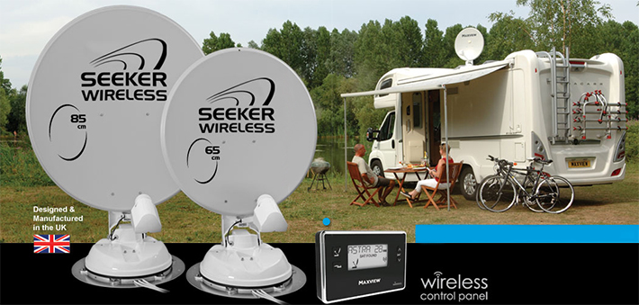 MAXVIEW OMNISAT SEEKER WIRELESS FULLY AUTOMATIC SATELLITE SYSTEM top banner